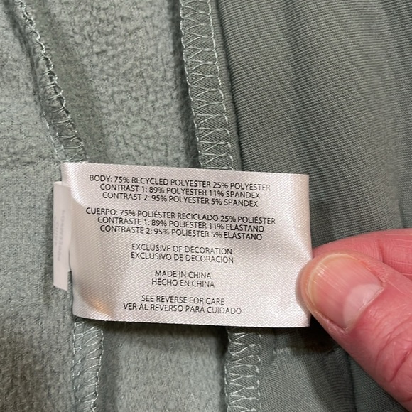 Eddie Bauer Fleece Jacket Full Zip Pockets Medium M Green EUC - Picture 12 of 12